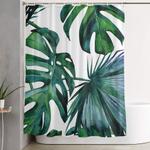 tropical palm leaves classic ii shower curtain 0