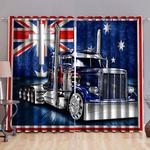 trucker australia blackout curtains truck car australia flag print blackout window curtains 100 polyester 417 1079 0
