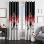 true player of football nfl fog window curtain 0