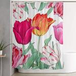 tulips garden shower curtain 0