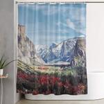tunnel view yosemite valley shower curtain 0