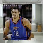 twelve steven adams okc shower curtains 0