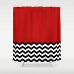 twin peaks the red room shower curtain 0