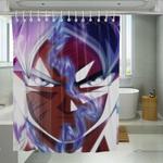two face goku of dragon ball shower curtains 0