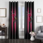 two line of arizona cardinals window curtain 0