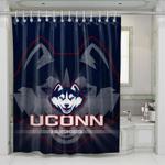 uconn huskies shower curtains 0
