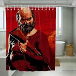 uncle red dead redemption 2 shower curtains 0