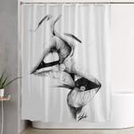 universe kiss shower curtain 0