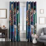 uraraka with bakugo and midoriya window curtain 0