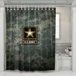 us army patch logo brand shower curtains 0