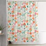 vanilla peaches shower curtain 0