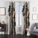 vector bloodhound and crow window curtain 0
