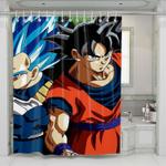 vegeta and goku shower curtains 0