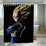 vegeta low light dragon ball shower curtains 0