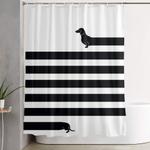 very long dog shower curtain 0