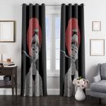 vhs look sad boy of evangelion window curtain 0