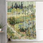 vincent van gogh garden at arles shower curtain 0