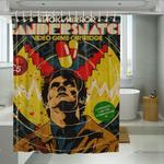 vintage black mirror bandersnatch shower curtains 0