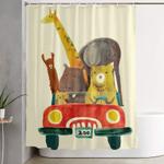 visit the zoo shower curtain 0