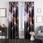 visual game nba america window curtain 0