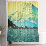 waddling through kennijo lake shower curtain 0