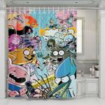war adventure time shower curtains 0