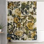 warm winter garden shower curtain 0