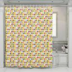 water droplets straight pattern shower curtains 0