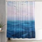 watercolor sea 5 shower curtain 0