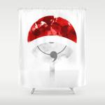 watercolor uchiha simbol digital shower curtain 0