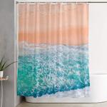 waves 2 shower curtain 0