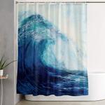 waves ii shower curtain 0