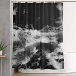 waves of marble shower curtain 0