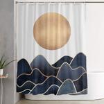 waves shower curtain 0