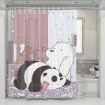 we bare bears illustration shower curtains 0