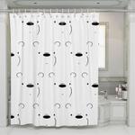 we bare bears white bear poker face shower curtains 0