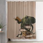 well read octopus shower curtain 0