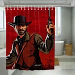 western red dead redemption two shower curtains 0