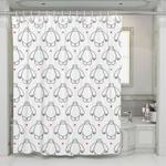 white baymax cute robot big hero 6 shower curtains 0