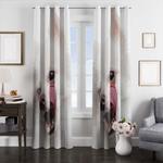 white dog window curtains 0