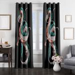 white dragon haku window curtains 0