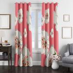 white flower pattern for girl window curtain 0