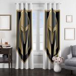 white logo vgk team nhl window curtain 0