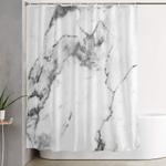 white marble i shower curtain 0