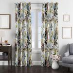 white mecha robot pattern window curtain 0