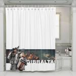 white profile gibraltar apex legends shower curtains 0