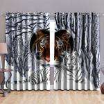 white tiger power window curtains snow winter wild tigers home decor blackout window curtains 100 polyester 417 1079 0