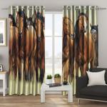 wild and free spirit horses running window curtain wildlife horse pride blackout window curtains 100 polyester 417 1079 0