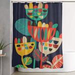 wild flowers shower curtain 0