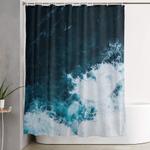 wild ocean waves ii shower curtain 0